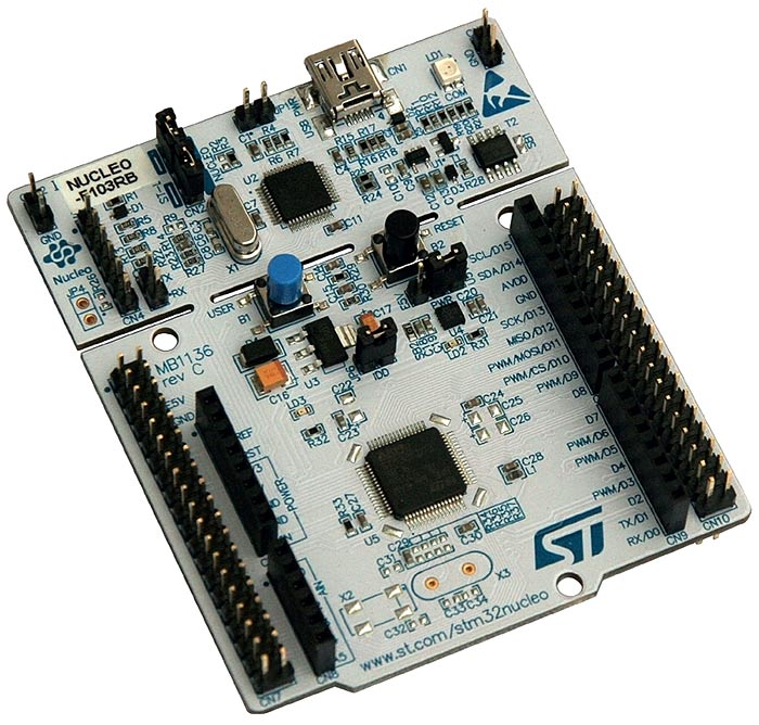 stmpe1600 example with nucleo board